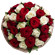 bouquet of red and white roses. South African Republic