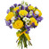 bouquet of yellow roses and irises. South African Republic